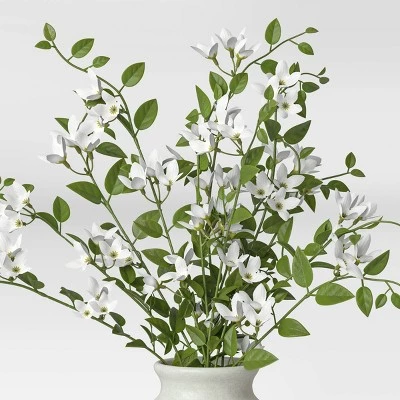 Artificial Floral Arrangement White - Threshold™ 4 Artificial Floral Arrangement White - Threshold™ - Image 2