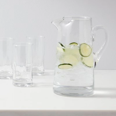 90 fl oz Glass Tall- Pitcher with Handle - Threshold™ 3 90 fl oz Glass Tall- Pitcher with Handle - Threshold™
