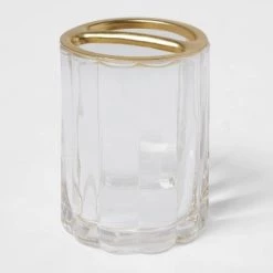 Fluted Glass Solid Toothbrush Holder Clear - Threshold™ -Bürolampen Verkäufe GUEST 058ff19f 2383 48ef a0c0 10684317886f