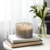 14oz Lidded Gray Glass Jar Crackling Wooden 3-Wick Candle with Clear Label Ocean Air + Moss - Threshold™ -Bürolampen Verkäufe GUEST 084dad97 838f 4afa 929c 6f86e48b2e83