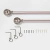 Ball Curtain Rod - Threshold Brushed Nickel -Bürolampen Verkäufe GUEST 0db344b5 5a60 4632 b841 d7e0c11e4b77