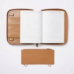 Zipper Tech Case with Pockets and 60 Page 0.3" Rule Notebook Brown - Threshold™ -Bürolampen Verkäufe GUEST 10d71531 0497 40ac a354 222bf6113f7a