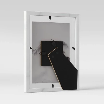 6" x 8" Faux Marble Table Frame Gray - Threshold™ 5 6" x 8" Faux Marble Table Frame Gray - Threshold™ - Image 3