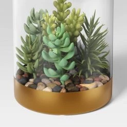 Artificial Round Terrarium with Succulents - Threshold™ -Bürolampen Verkäufe GUEST 23bc7ac6 3a56 40f1 8bd7 c9584e1823a9