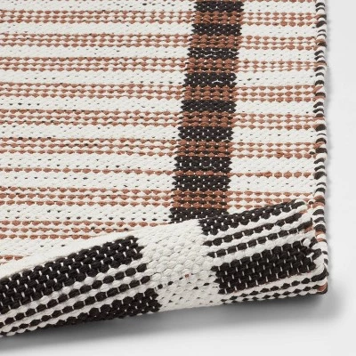 20"x32" Modern Reversible Colorblock Striped Bath Rug - Threshold™ 5 20"x32" Modern Reversible Colorblock Striped Bath Rug - Threshold™ - Image 3