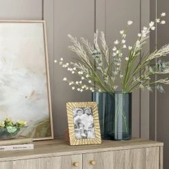 Medium Shaped Glass Vase Green - Threshold™