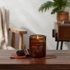 Amber Glass Leather and Embers Lidded Wooden Wick Jar Candle 9oz - Threshold™ -Bürolampen Verkäufe GUEST 30af77bf fddd 48f1 aa0b 12ad22b4a67c