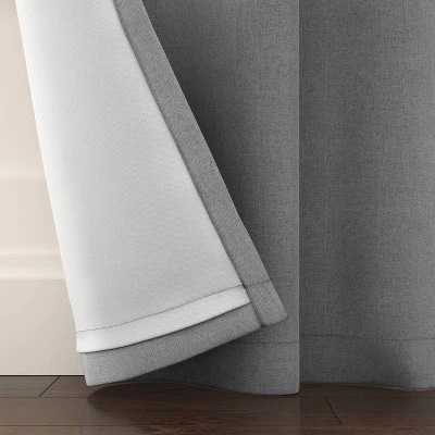 2pk Aruba Blackout Curtain Panels - Threshold™ Off White 5 2pk Aruba Blackout Curtain Panels - Threshold™ Off White - Image 3