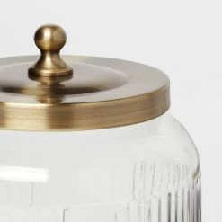 Small Glass Bath Canister Brass - Threshold™ -Bürolampen Verkäufe GUEST 3df73a83 4f60 42d4 b067 ce6f2ea2473e