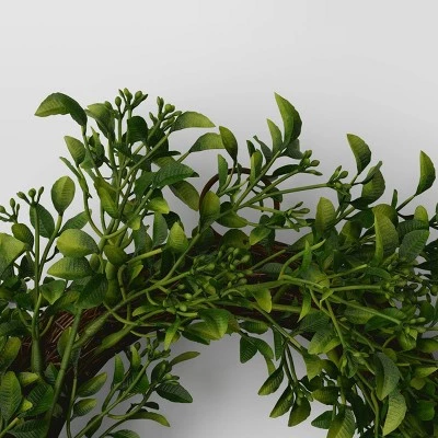 Boxwood Mini Wreath Green - Threshold™ 4 Boxwood Mini Wreath Green - Threshold™ - Image 2