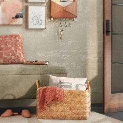 Large Herringbone Weave Basket - Threshold™