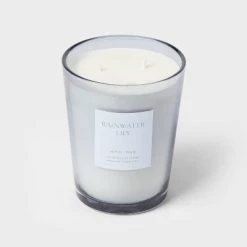 Colored Vase Glass with Dustcover Rainwater Lily Candle Gray - Threshold™ -Bürolampen Verkäufe GUEST 4dd3a894 6c80 4248 a2de 93743bf8dee9