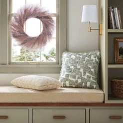 Spring Grass Preserved Wreath Lavender - Threshold™