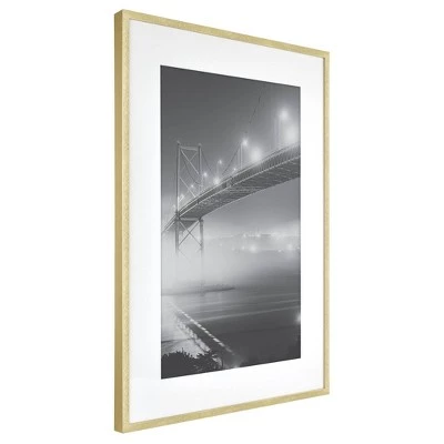 Thin Metal Matted Gallery Frame Gold - Threshold™ 3 Thin Metal Matted Gallery Frame Gold - Threshold™