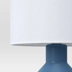 Ribbed Ceramic Mini Table Lamp Blue - Threshold™ -Bürolampen Verkäufe GUEST 5302f158 aaf3 460d bd91 be4539818624