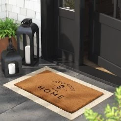 Bürolampen Verkäufe 34 1'6"x2'6" Feels Good to be Home Rectangular Outdoor Door Mat Black - Threshold™