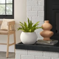 Short Ceramic Organic Modern Vase - Threshold™