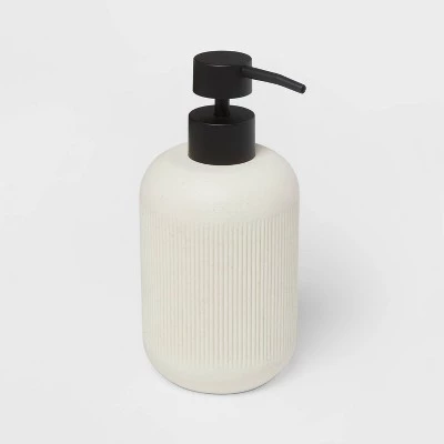 Modern Resin Soap Pump Sand - Threshold™ 4 Modern Resin Soap Pump Sand - Threshold™ - Image 2
