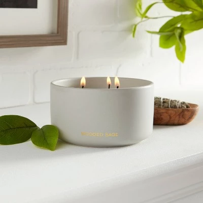 15oz Ceramic Jar 3-Wick Black Label Wooded Sage Candle - Threshold™ 1 15oz Ceramic Jar 3-Wick Black Label Wooded Sage Candle - Threshold™ -Bürolampen Verkäufe GUEST 7d3b8a7b 0958 4e9f b599 026f46d6e447