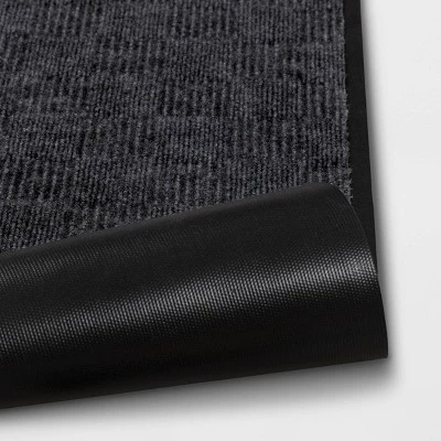 1'6"x2'6" Crochet Utility Doormat Gray - Threshold™ 5 1'6"x2'6" Crochet Utility Doormat Gray - Threshold™ - Image 3