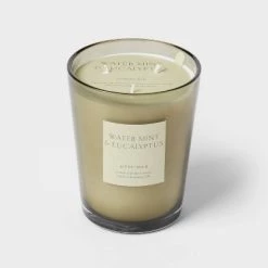 Colored Vase Glass with Dustcover Watermint and Eucalyptus Candle Green - Threshold™ -Bürolampen Verkäufe GUEST 8583e514 219c 427d 837a db7f3589ab6c