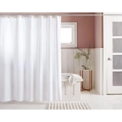 Woven Stripe Shower Curtain White - Threshold™ -Bürolampen Verkäufe GUEST 8e5f5b48 767d 4a2f bc61 7892c802609e