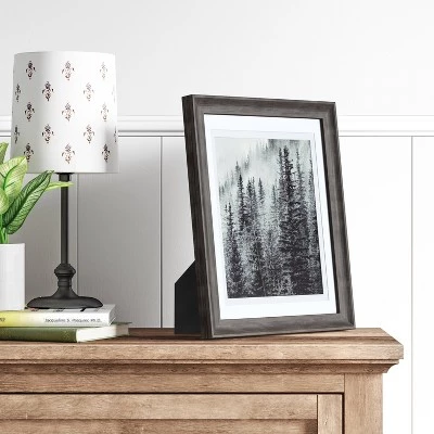 8" x 10" Double Matted Table Frame Dark Brown - Threshold™ 3 8" x 10" Double Matted Table Frame Dark Brown - Threshold™