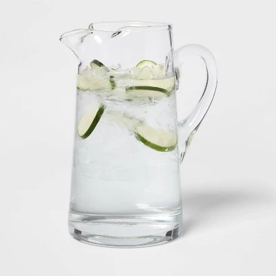 90 fl oz Glass Tall- Pitcher with Handle - Threshold™ 4 90 fl oz Glass Tall- Pitcher with Handle - Threshold™ - Image 2