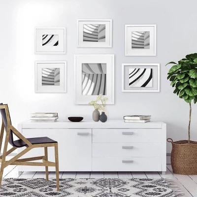 11" x 14" Matted to 8" x 10" Single Picture Gallery Frame - Threshold™ White 7 11" x 14" Matted to 8" x 10" Single Picture Gallery Frame - Threshold™ White - Image 5