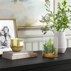 Artificial Round Terrarium with Succulents - Threshold™