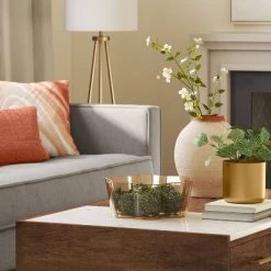 Shaped Glass Bowl Yellow - Threshold™