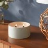 3-Wick 14oz Matte Textured Ceramic Wooden Wick Candle Blue/Seagrass and Bergamot - Threshold™ -Bürolampen Verkäufe GUEST e1751307 45e6 4e18 92a0 7021cdc272dc