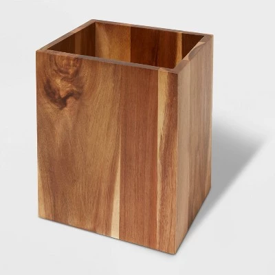 Wastebasket Medium Acacia Natural - Threshold™ 4 Wastebasket Medium Acacia Natural - Threshold™ - Image 2