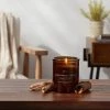 Amber Glass Sandalwood + Smoke Lidded Wood Wick Jar Candle 9oz - Threshold™ -Bürolampen Verkäufe GUEST e5f76fa4 d7bf 43bc a457 7d37137c20a8