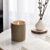 6oz Matte Textured Ceramic Wooden Wick Candle Green/Vetiver and Oakmoss - Threshold™ -Bürolampen Verkäufe GUEST f10e2dc9 ffbe 48c5 ab52 ec455dd153c7